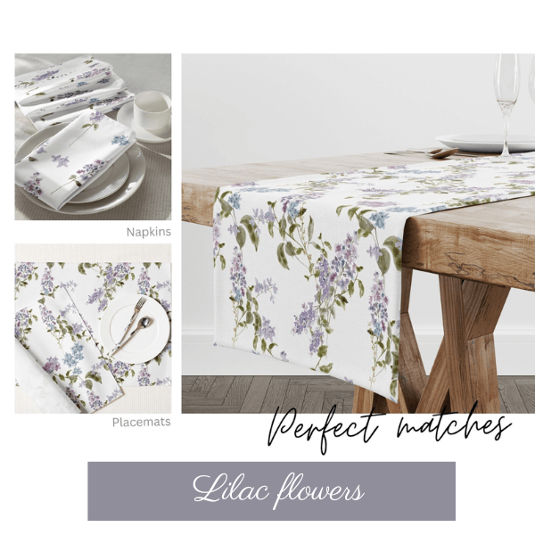 SERVIETTES Aquarelle Lilas