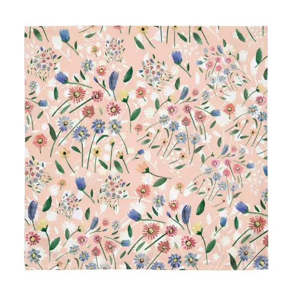 Watercolor Wildflowers Spring Medow Cloth NAPKIN Set from Blue Water Songs