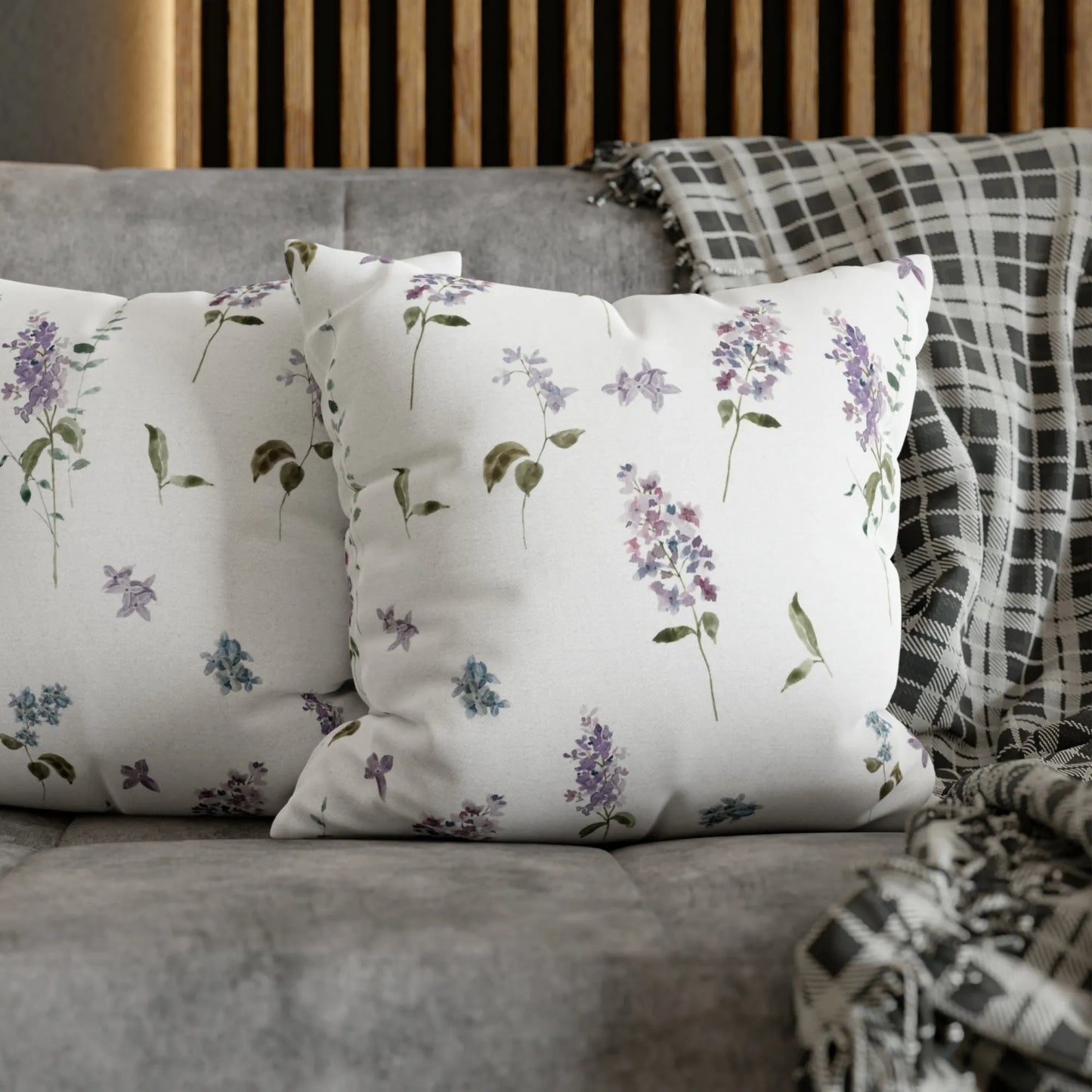 Watercolor Lilac Flower Wildflower PILLOW & COVER | SPRING24PL16