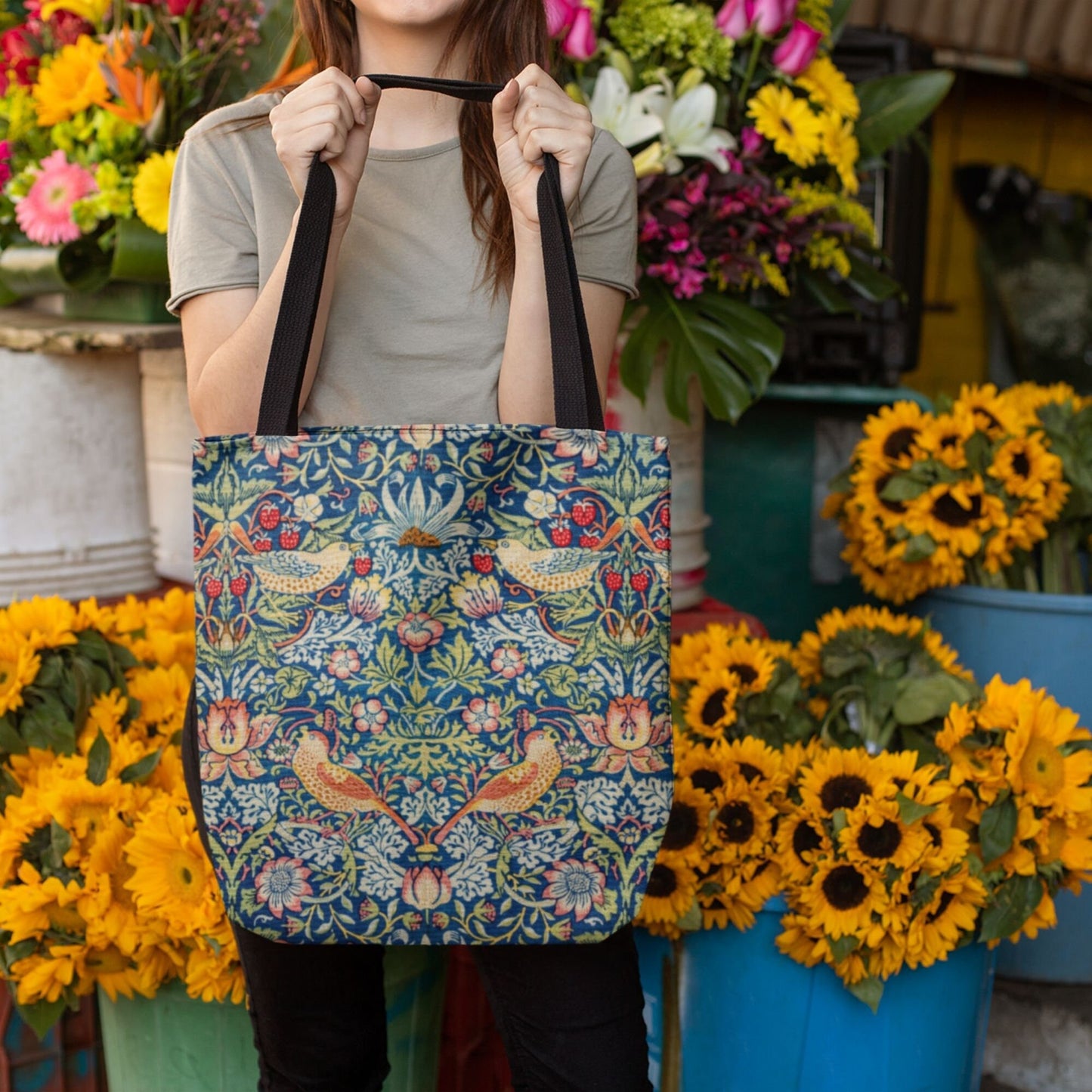 William Morris TOTE BAG - Modèle de voleur de fraises - inspiré de l’art vintage
