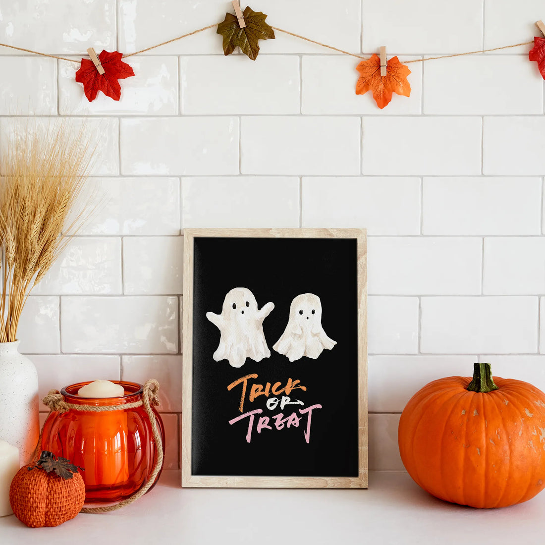 trick or treat poster halloween decor