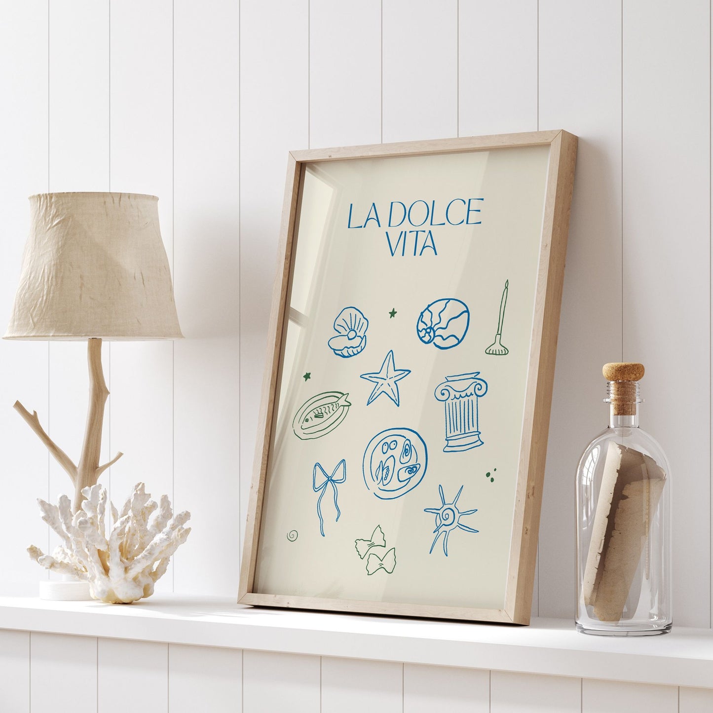 Summer Italy Eclectic Gallery Art Print Set of 6 - DIGITAL DOWNLOAD - SUMMER24POT030