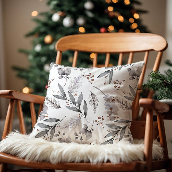 Watercolor Winter Botanical Pillow & Cover | WINTER23PL16