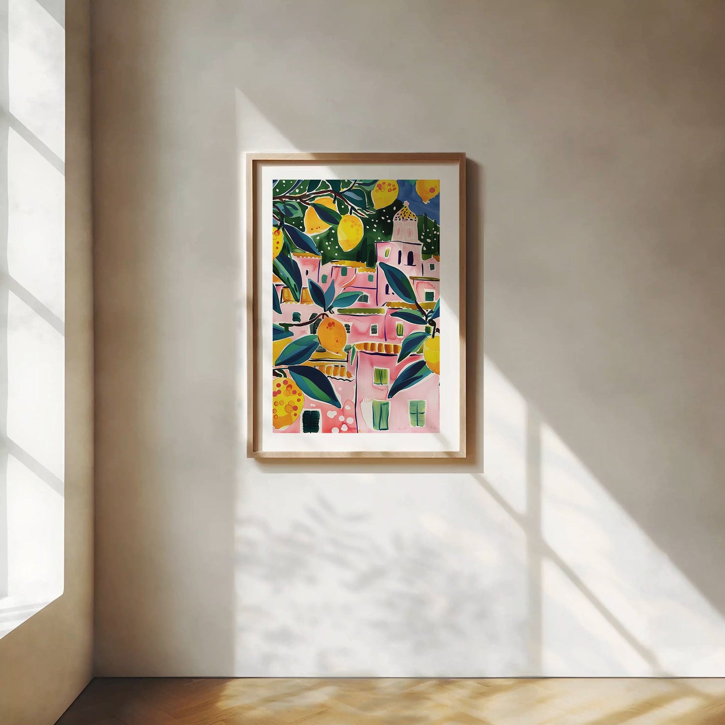 Italie Summer Lemon Poster Print, TÉLÉCHARGEMENT NUMÉRIQUE