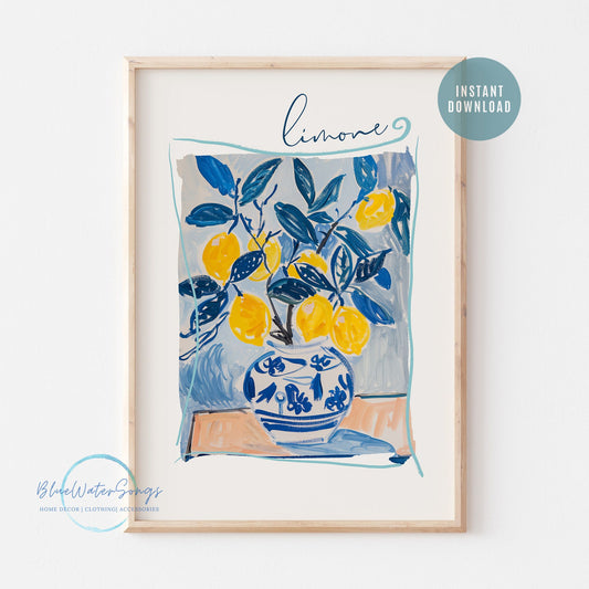 LimoneEclectic Lemon Poster - DIGITAL DOWNLOAD 