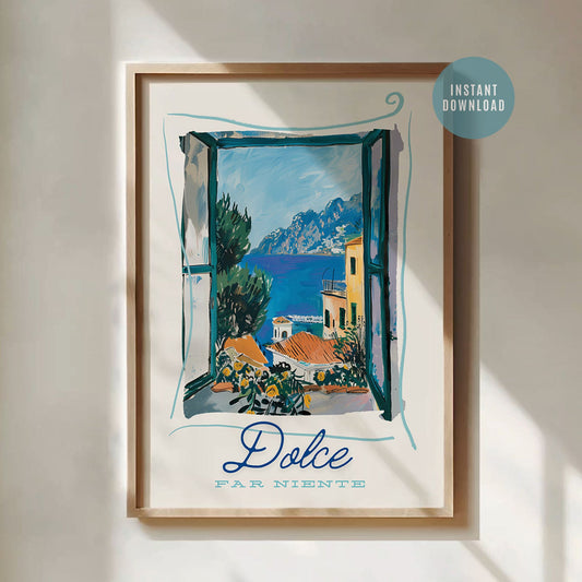 DOLCE far niente Art Prints from Blue Water Songs