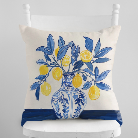 Citron d’été coloré OREILLER &amp;HOUSSE | SUMMER24PLW08_ Citron