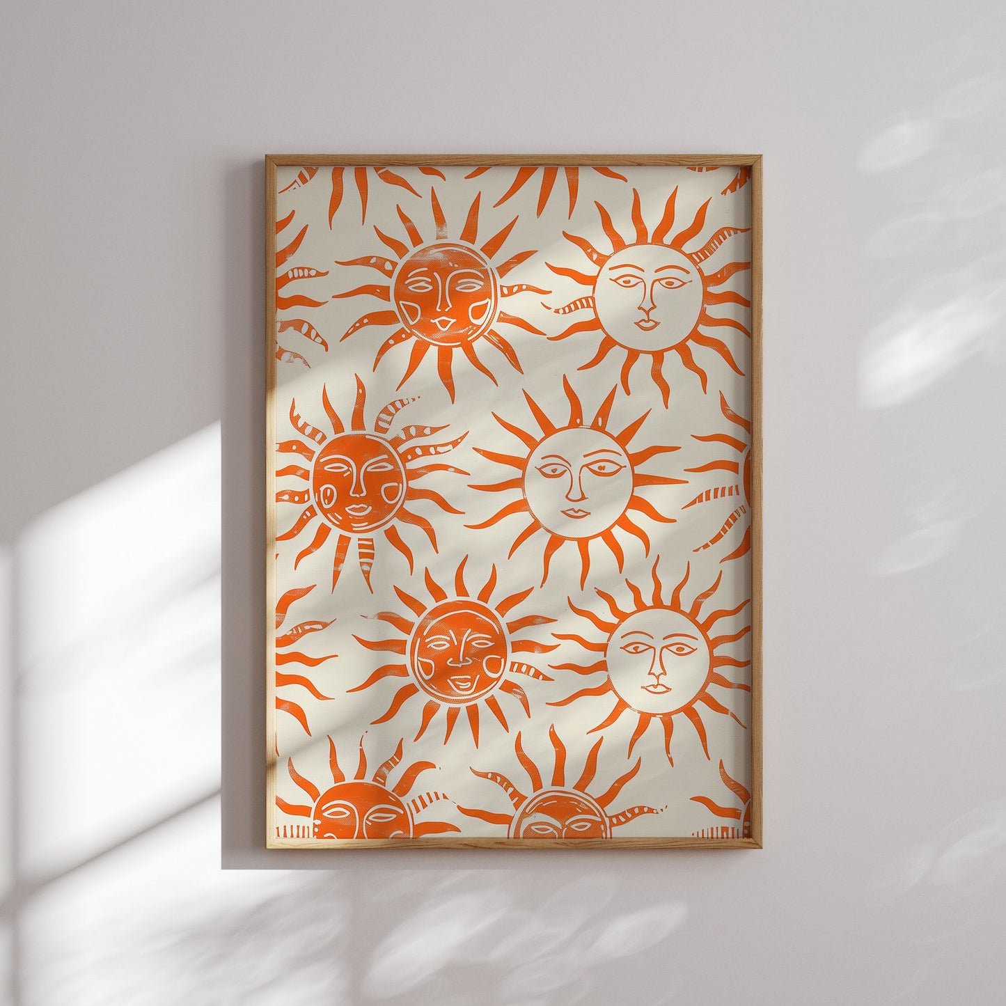 orange summer sun poster from Blue Water Sóng