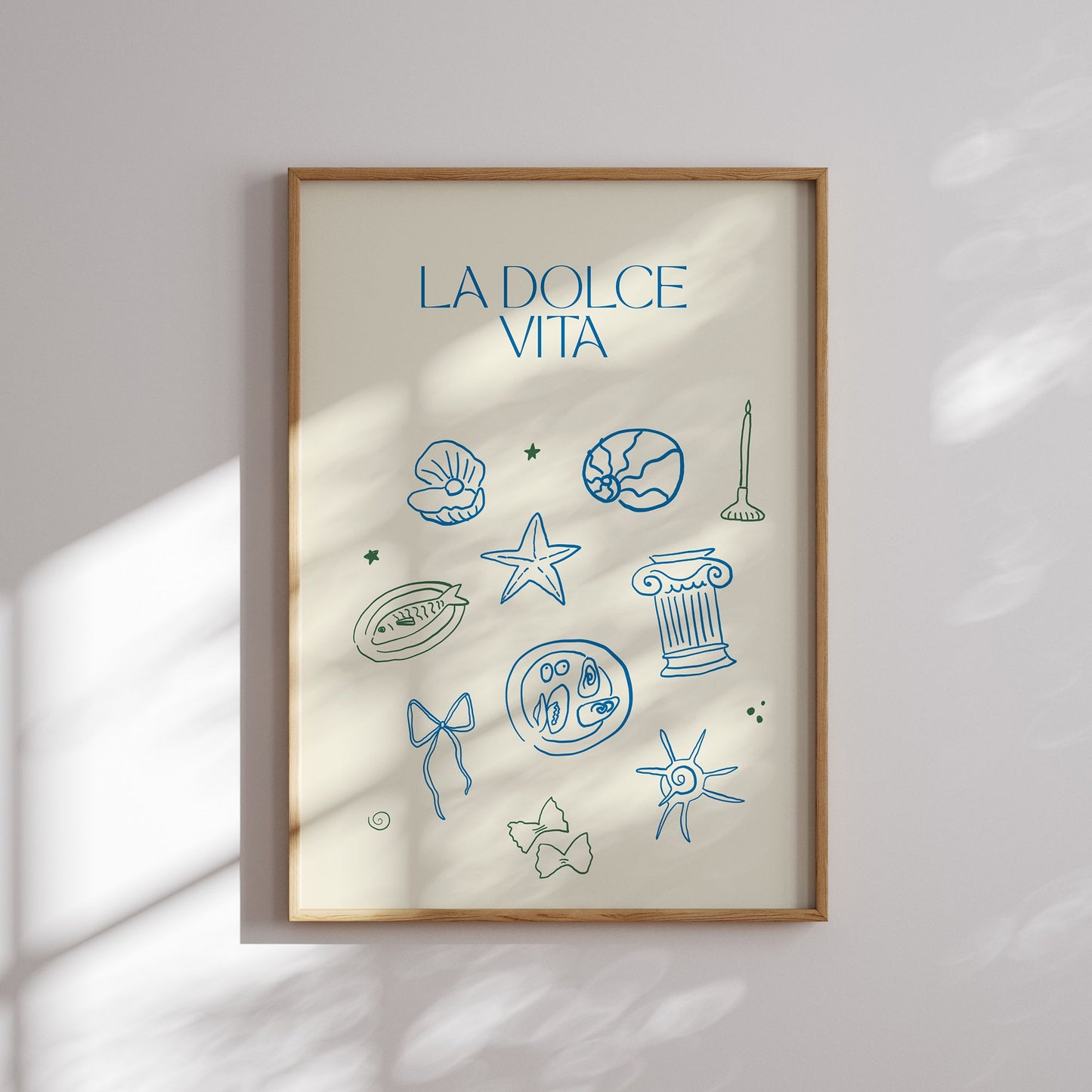 La Dolce vita wall art from Blue Water Songs