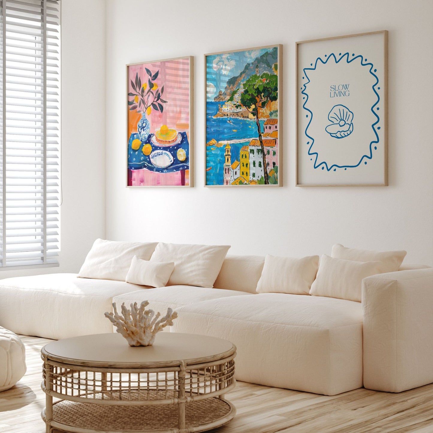 Impression d’art côtier d’été éclectique d’Italie - TÉLÉCHARGEMENT NUMÉRIQUE | ÉTÉ24POT016