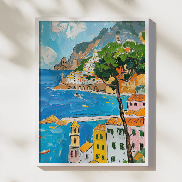 Eclectic Summer Italy Coastal Art Print - DIGITAL DOWNLOAD | SUMMER24POT016