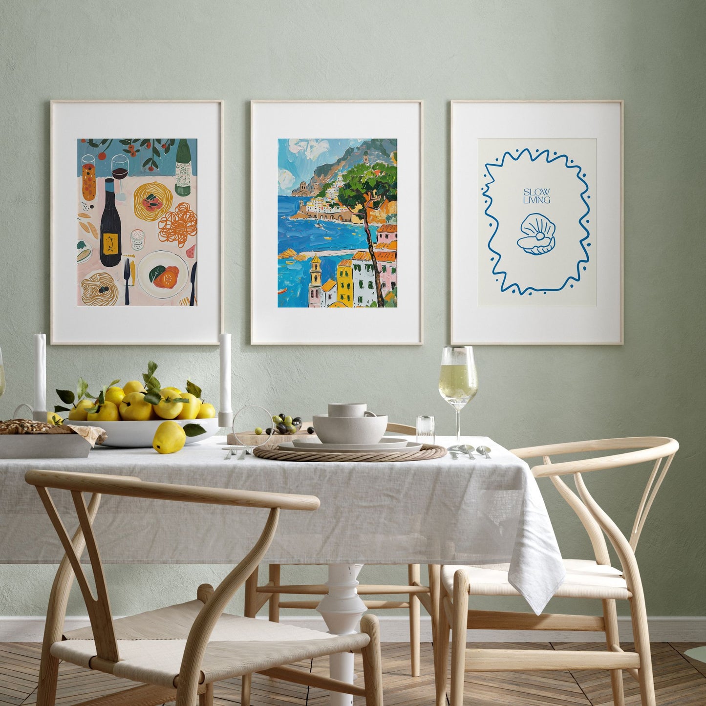 Impression d’art côtier d’été éclectique d’Italie - TÉLÉCHARGEMENT NUMÉRIQUE | ÉTÉ24POT016