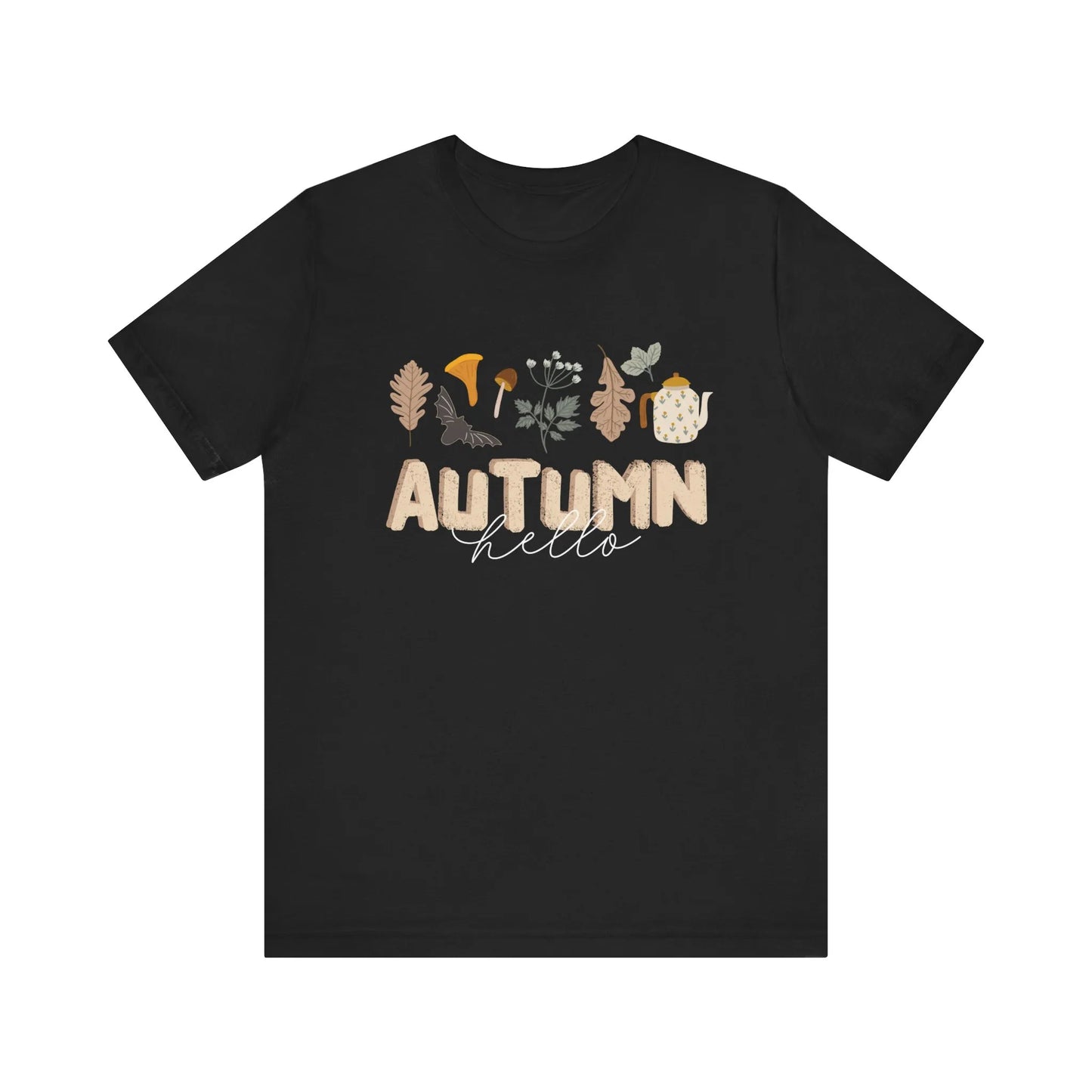 Blue Water Songs 'Hello Autumn' T-SHIRT - Black color