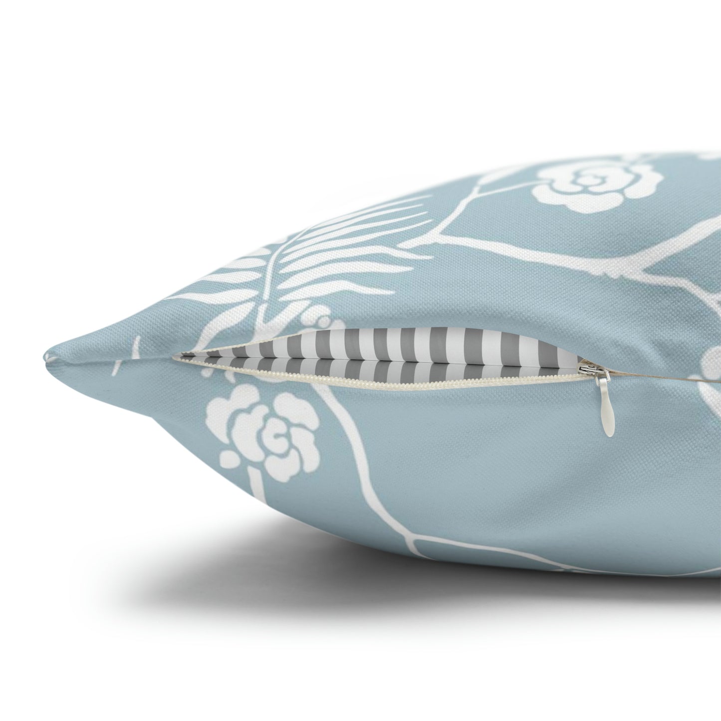 Oiseaux bleus et fleurs OREILLER ET HOUSSE - DÉCOR PRINTEMPS ORIENTAL