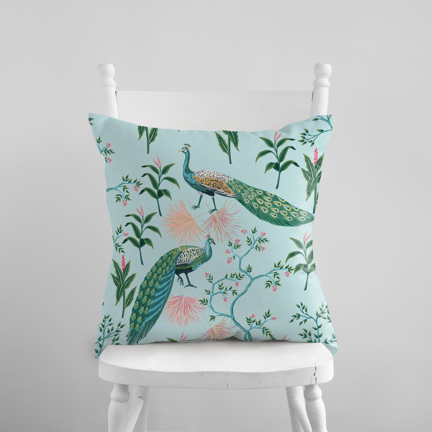 Chinoiserie Blue Peacocks Chinoiserie PILLOW from Blue Water Songs