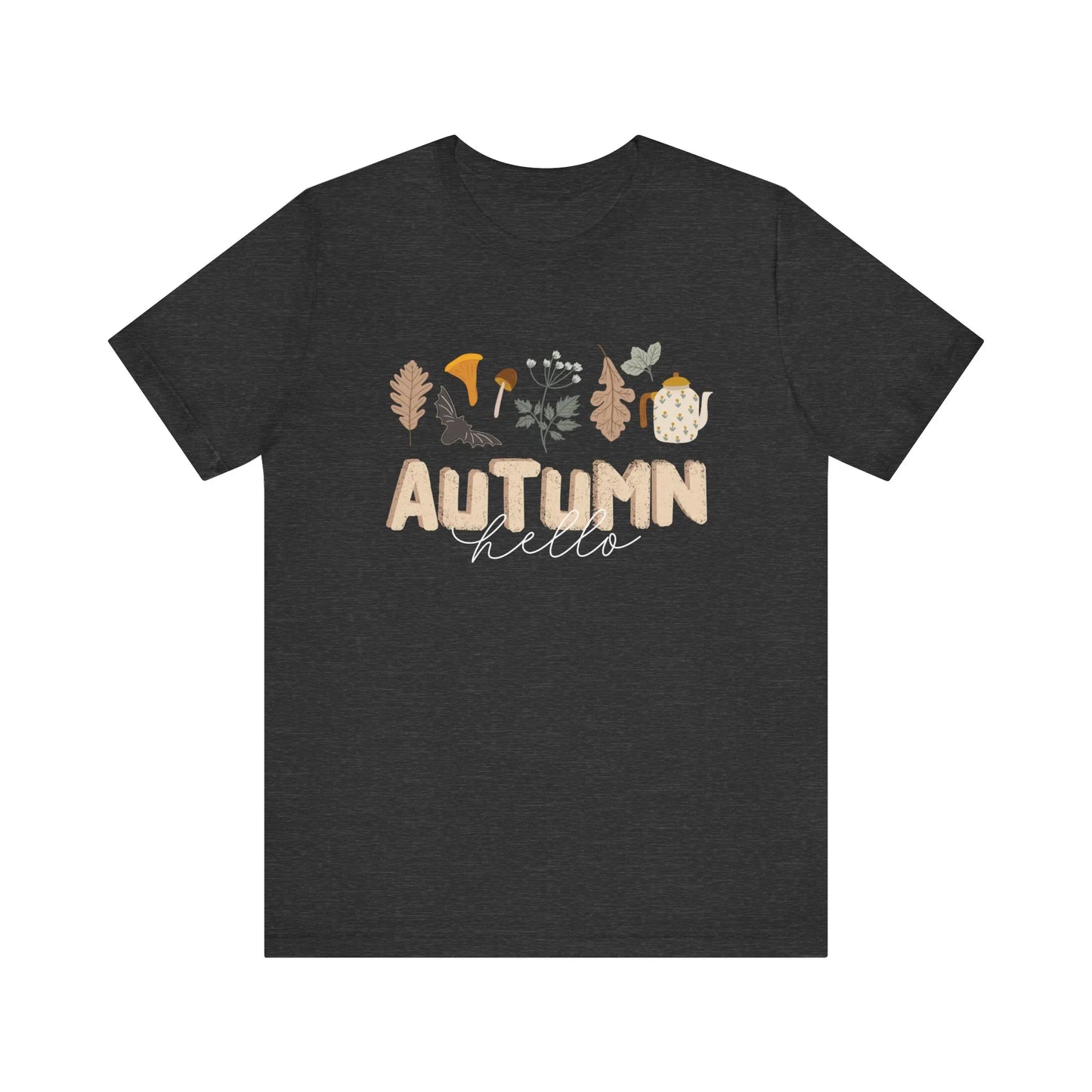 Blue Water Songs 'Hello Autumn' T-SHIRT - dark heather color