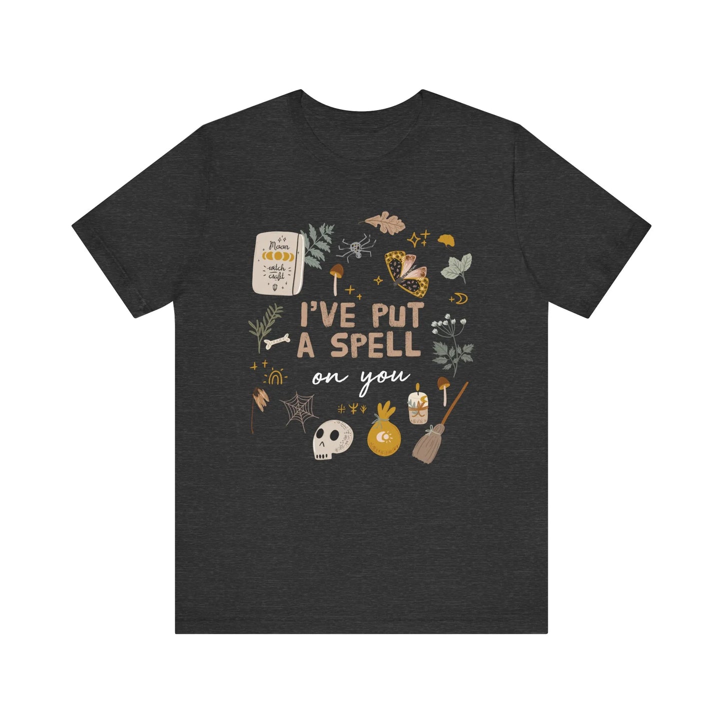 'I Put A Spell On You' Cottage witch T-SHIRT - dark color