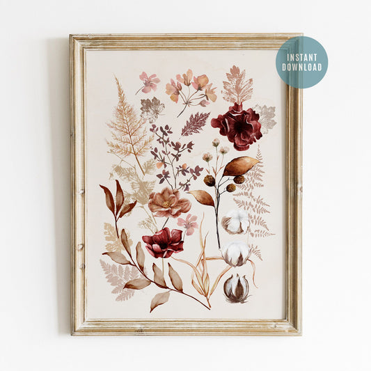 Fall wildflowers Art Print from Blue Water Songs