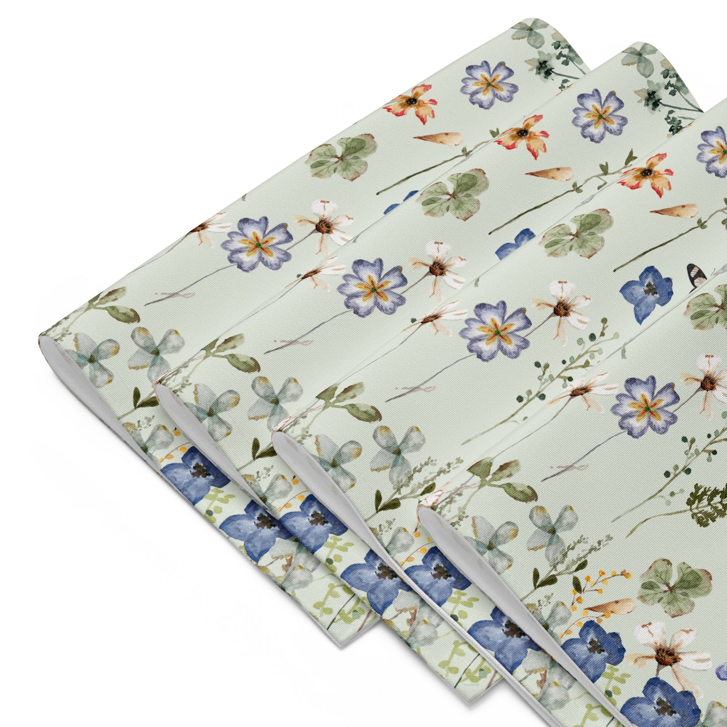 Wildflowers Floral PLACEMAT set - green Tone from BLUE WATER SONGS