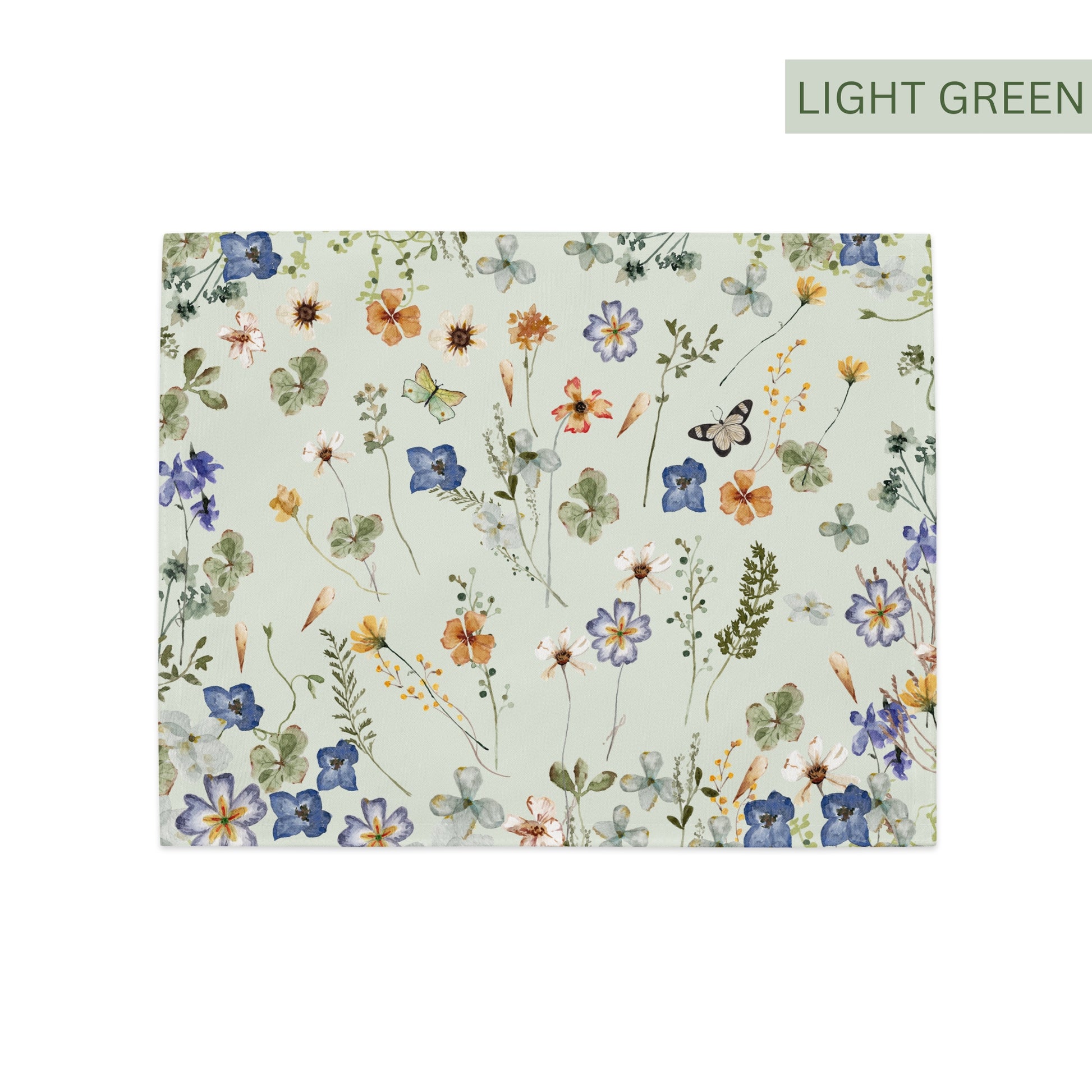 Wildflowers Floral PLACEMAT - Green Tone from BLUE WATER SONGS