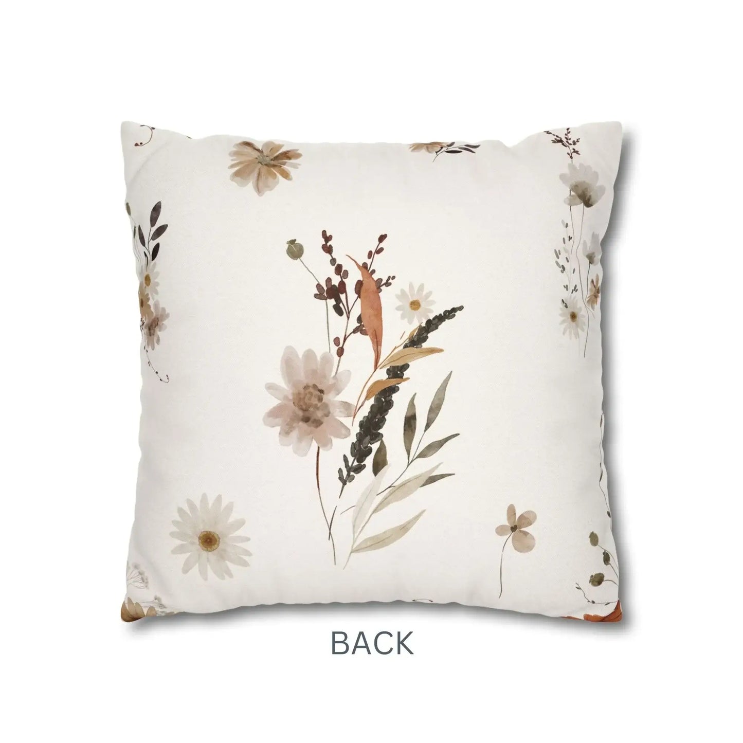 back view of Fox Fall Pillow Cover from Blue Water Songs