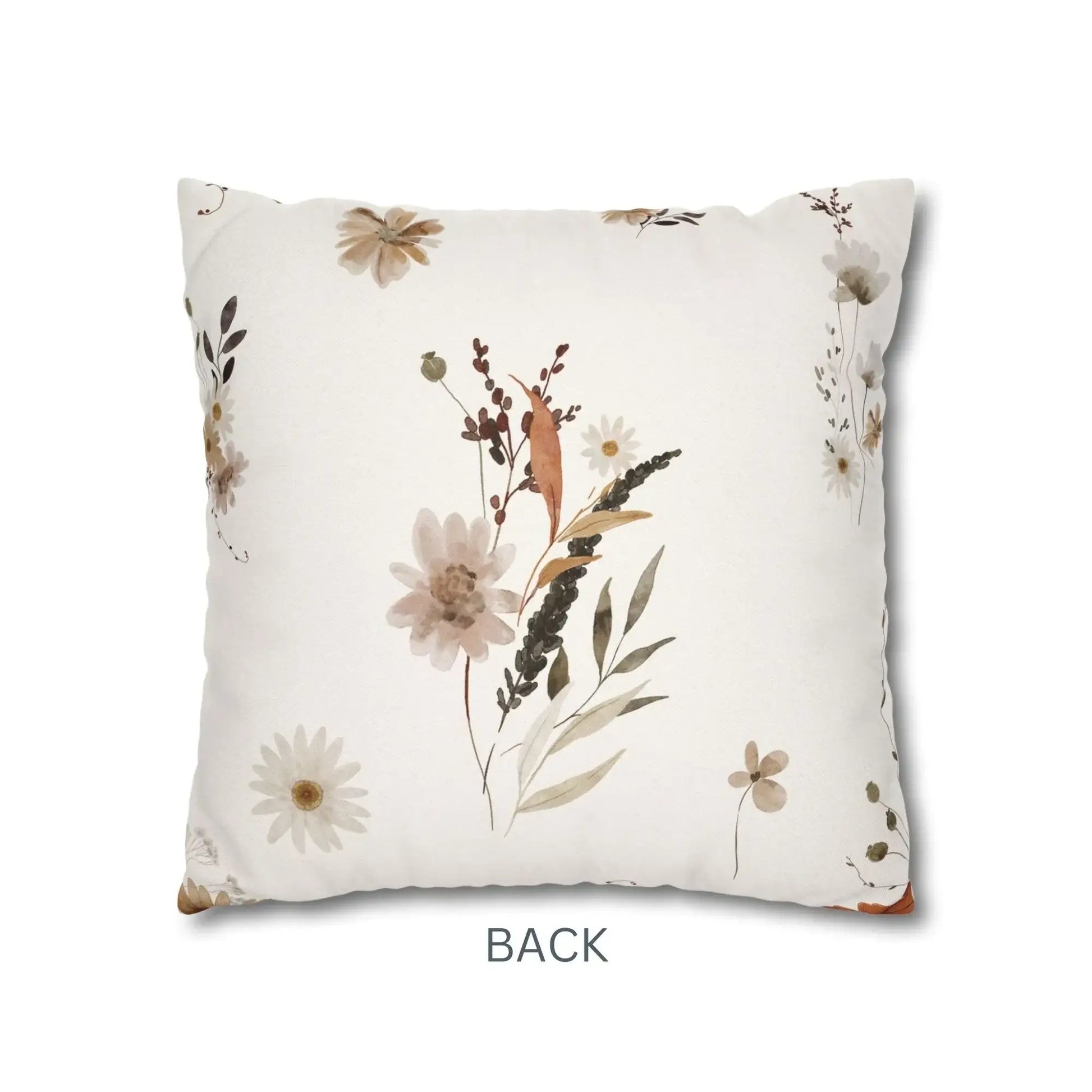 back view of Fox Fall Pillow Cover from Blue Water Songs