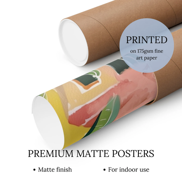 premium matte poster roll from Blue Water Songs