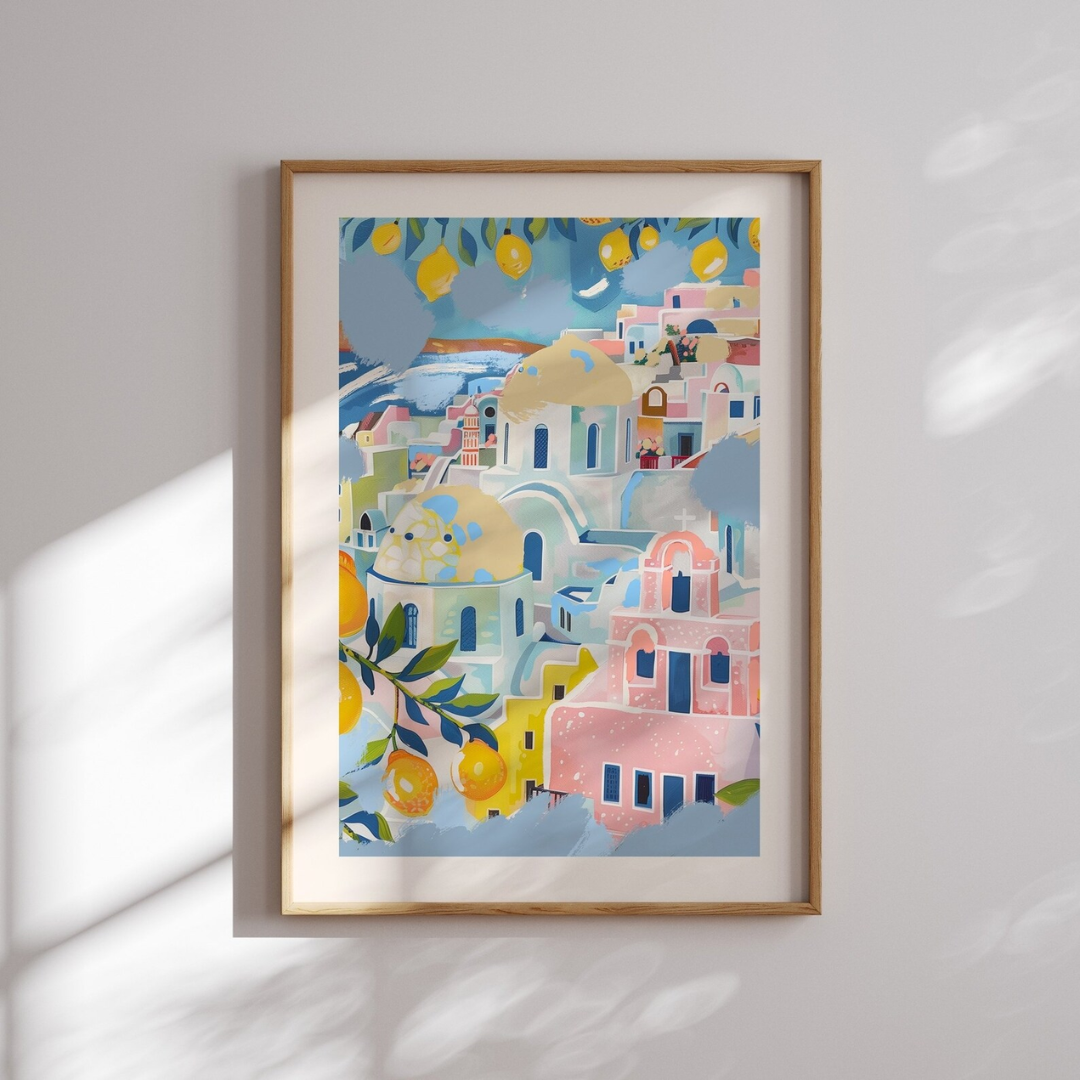 Amalfi Coast Italy wall art from Blue Water Songs