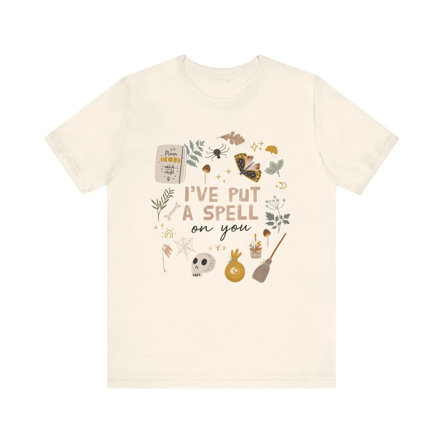 'I Put A Spell On You' Cottage witch T-SHIRT - natural color