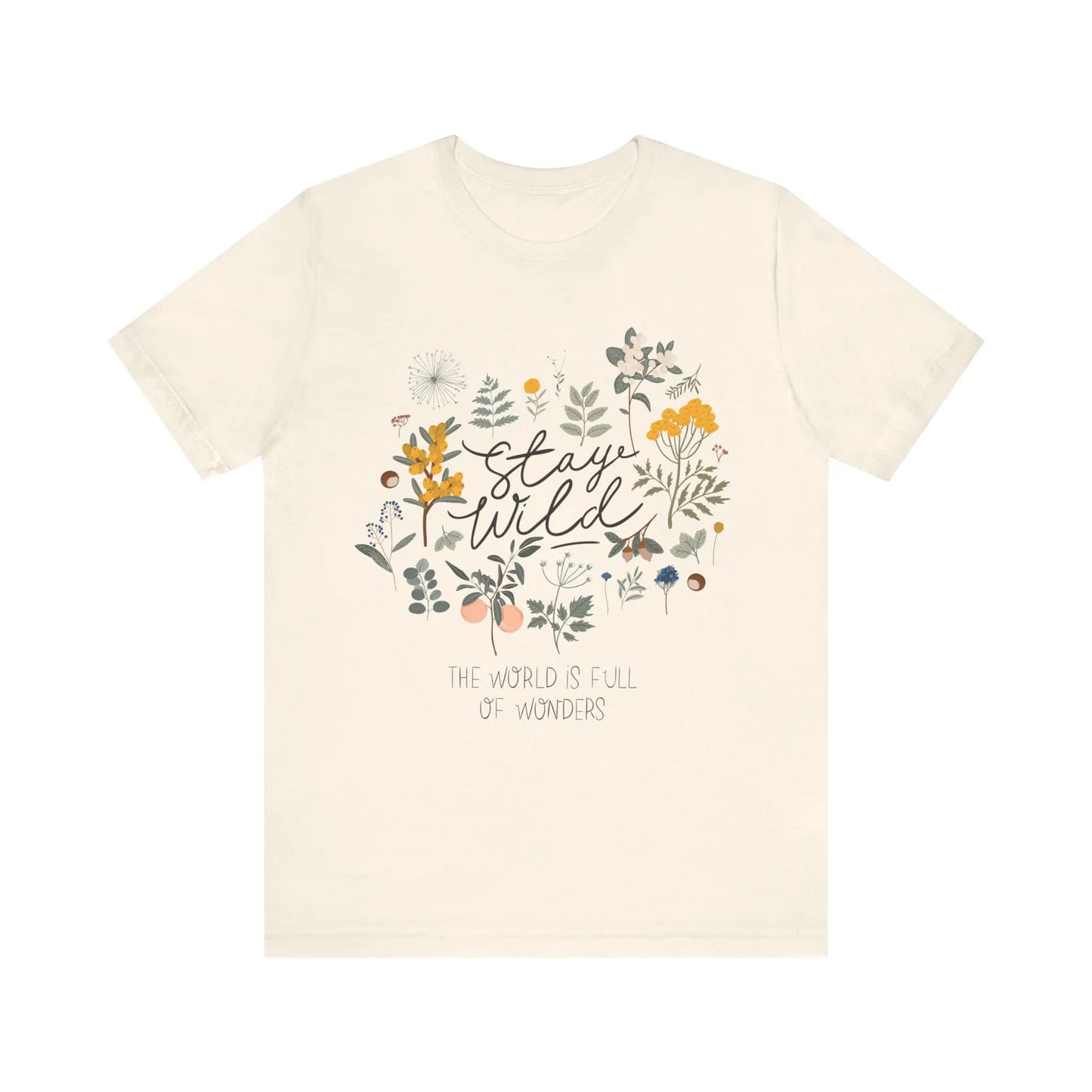 'Stay wild' T-SHIRT from Blue Water Songs - Natural color