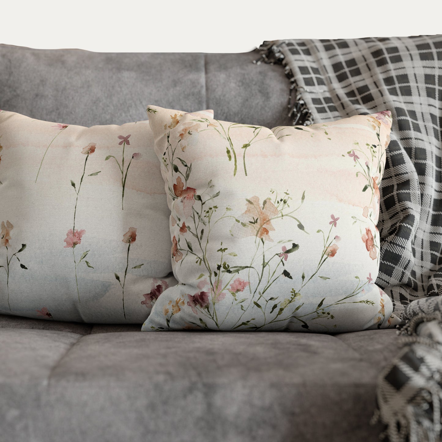 Oreiller et housses florales roses Bloom | DÉCOR DE PRINTEMPS