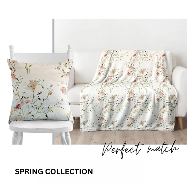 Oreiller et housses florales roses Bloom | DÉCOR DE PRINTEMPS