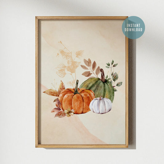 Watercolor Fall Pumpkin - DIGITAL DOWNLOAD from Blue Water Songs