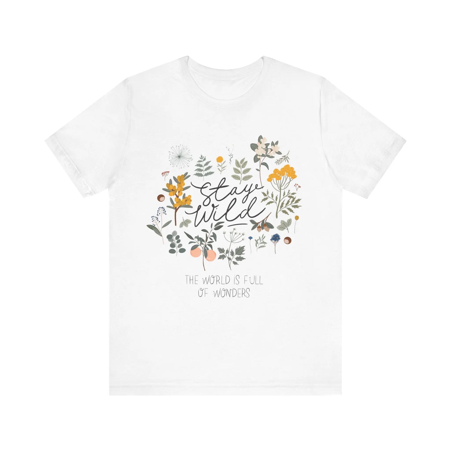 'Stay wild' T-SHIRT from Blue Water Songs - White color