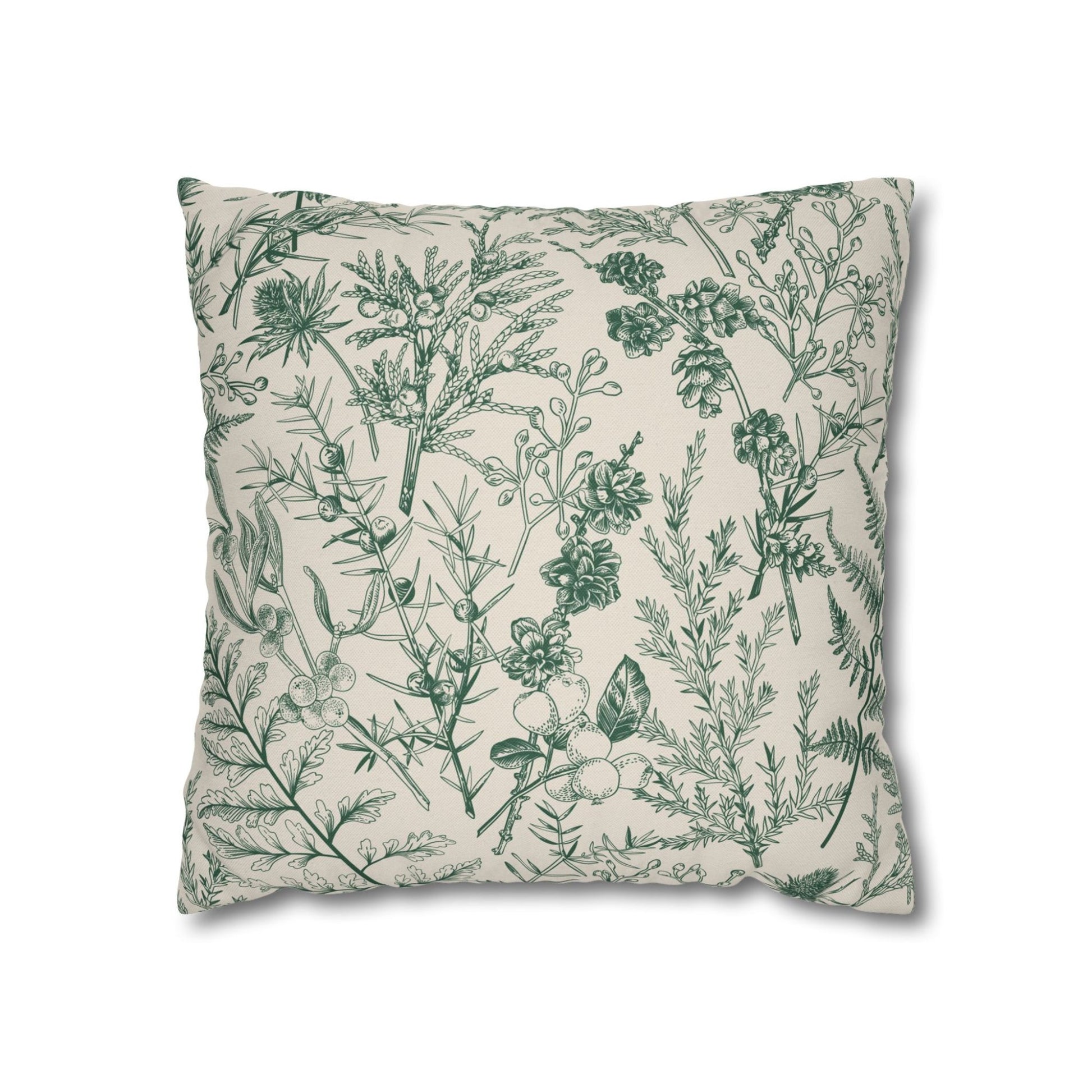 Vintage Winter Botanical PILLOW from Blue Water Songs