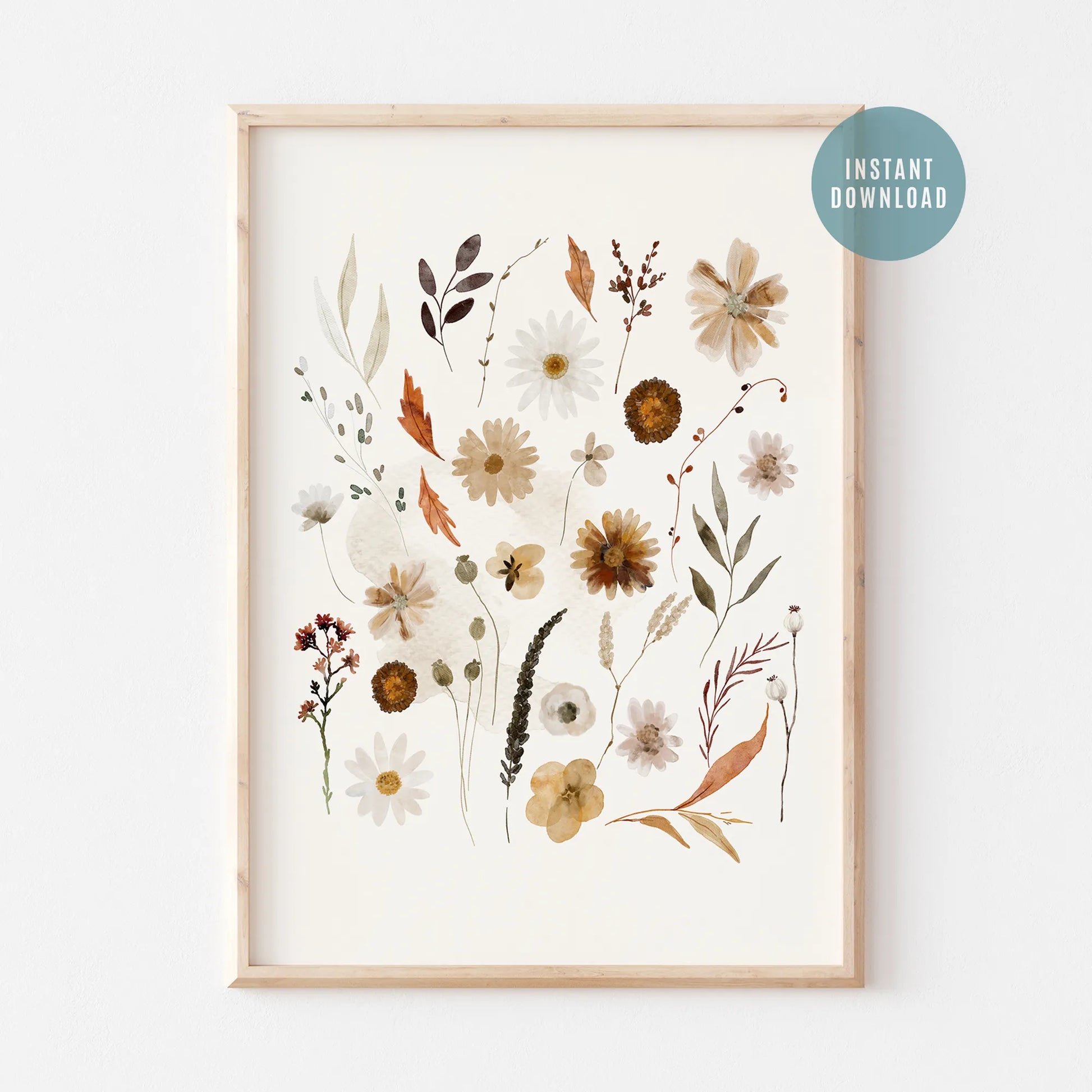 Wildflowers Autumn Art Prints – Digital Download from Blue Water Songs