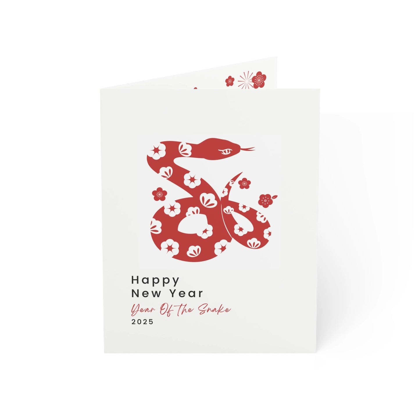 Year of The Snake Folded Card| NEWYEAR25CR10