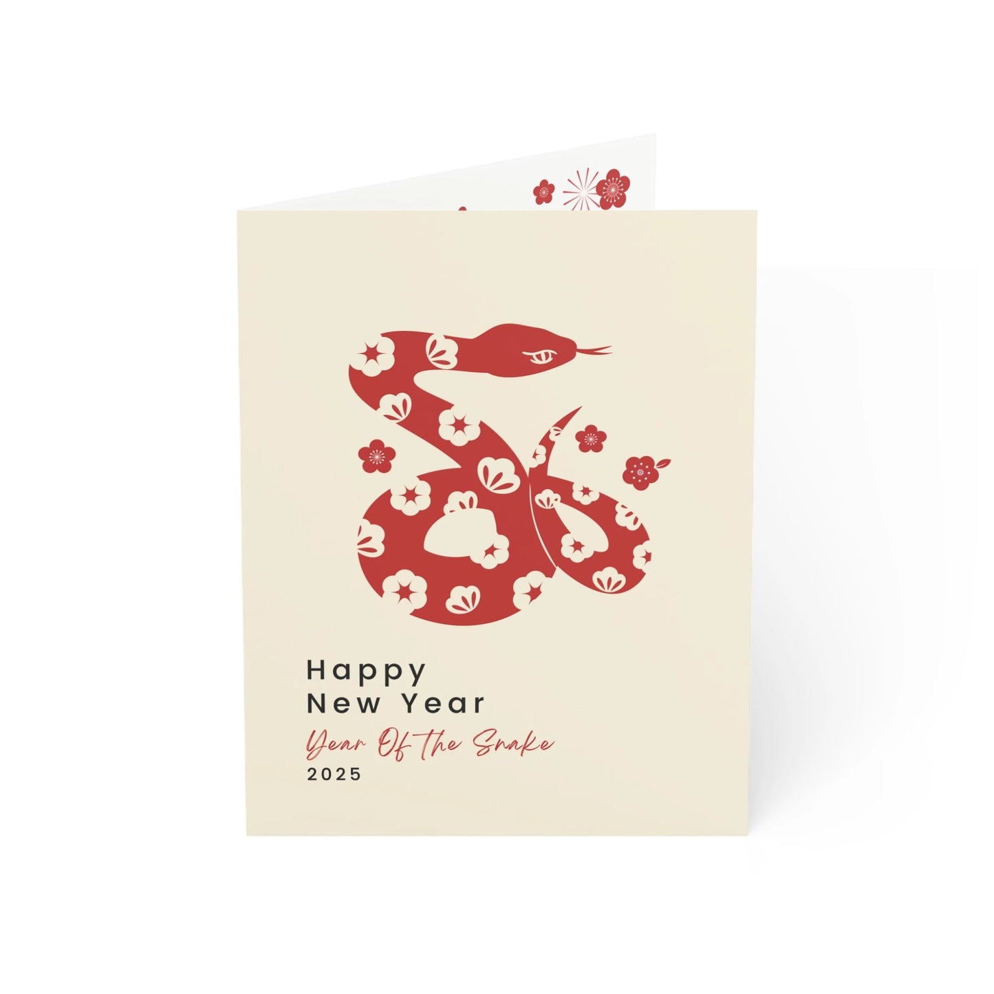 Year of The Snake Folded Card| NEWYEAR25CR10