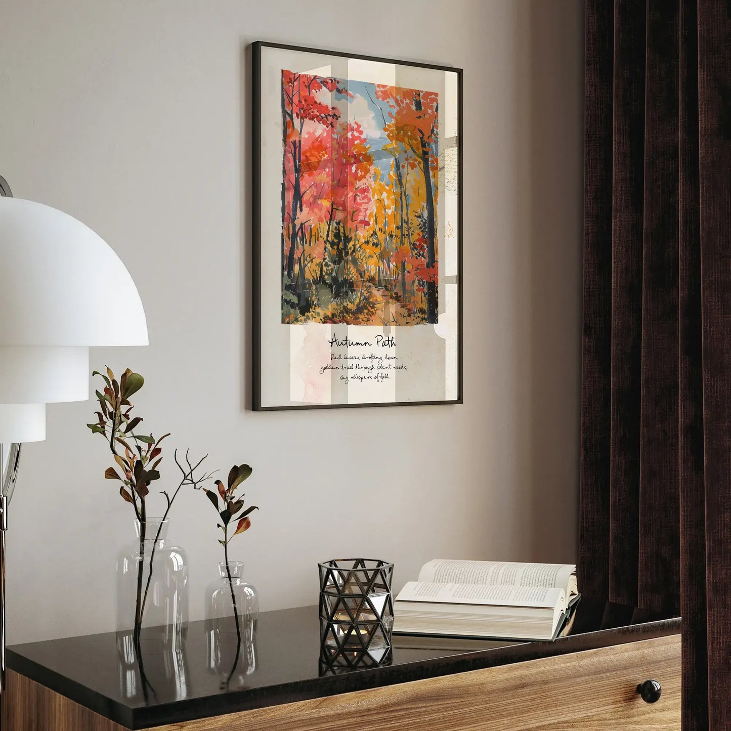 Affiche imprimée d’été de la côte amalfitaine - WALL ART - Impression physique