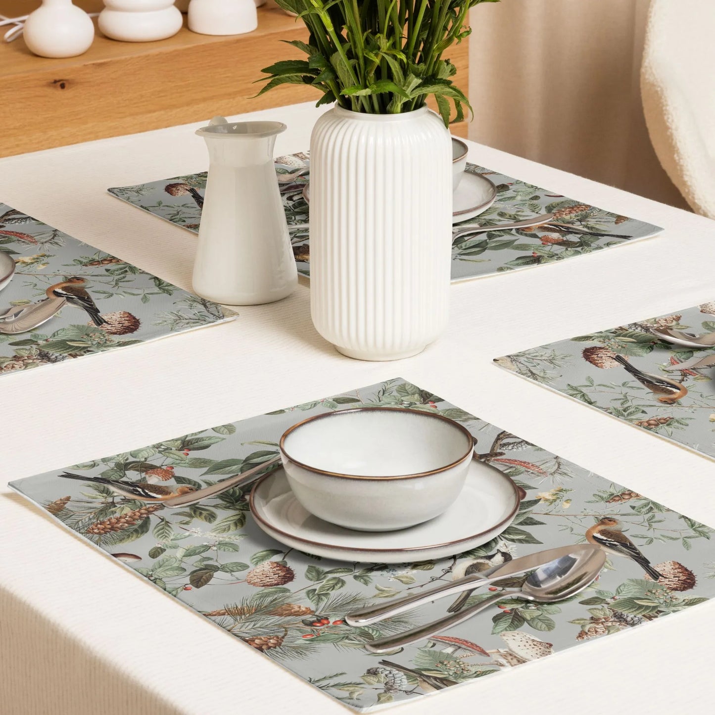 autumn decoration with Vintage Autumn Botanical PLACEMATS from Blue Water Songs