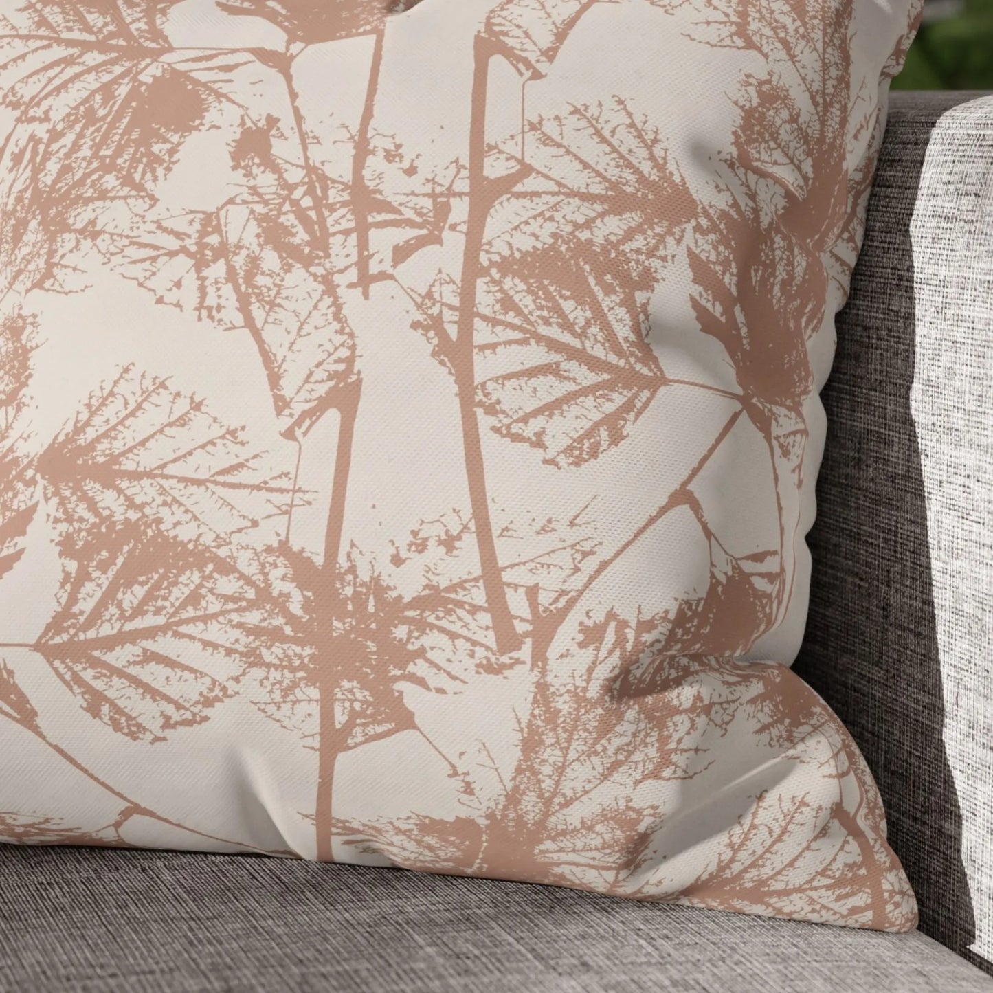 closer look of Birch Leaves Herbarium PILLOW from Blue Water Songs
