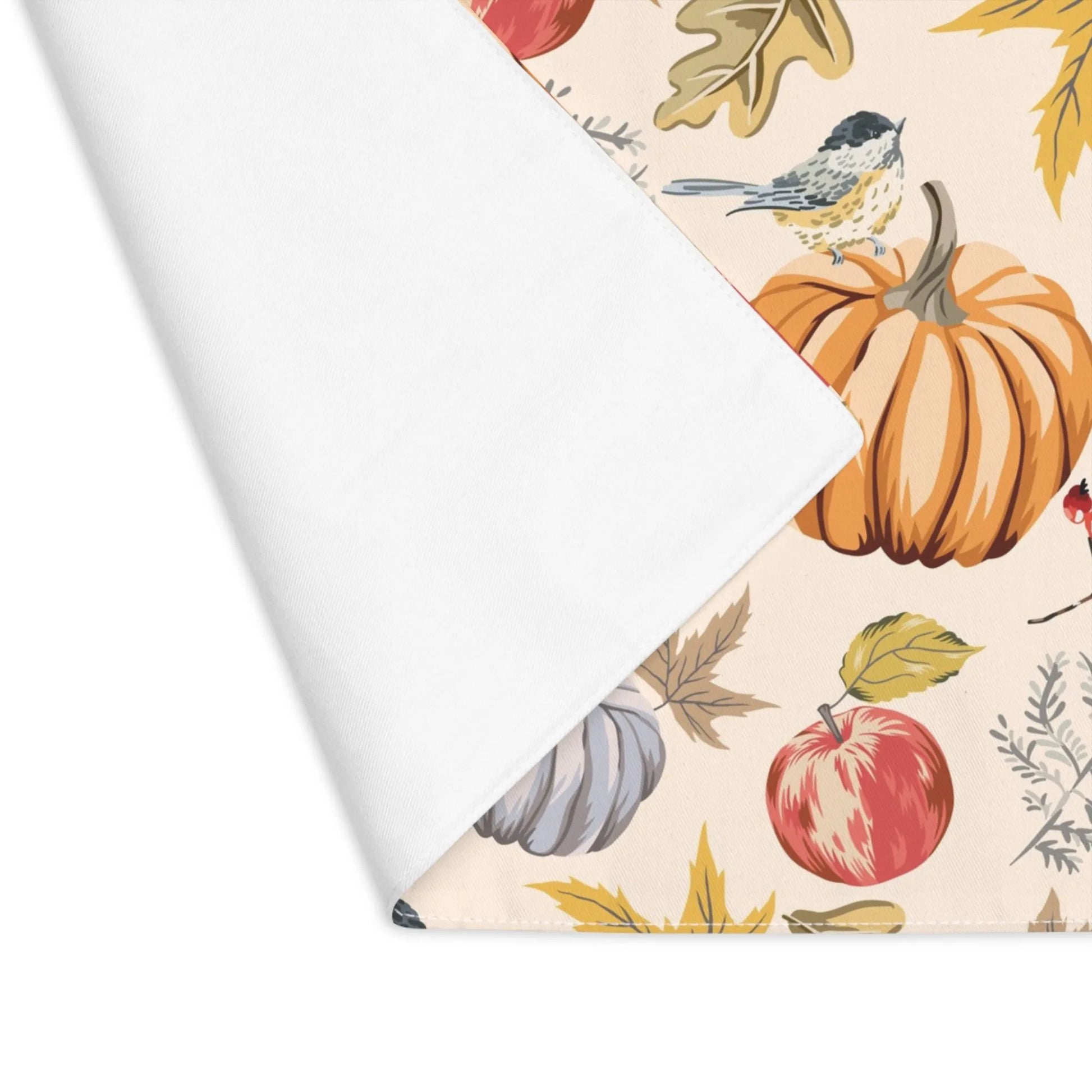 Pumpkin and bird PLACEMATS from Blue Water Songs - Beige color