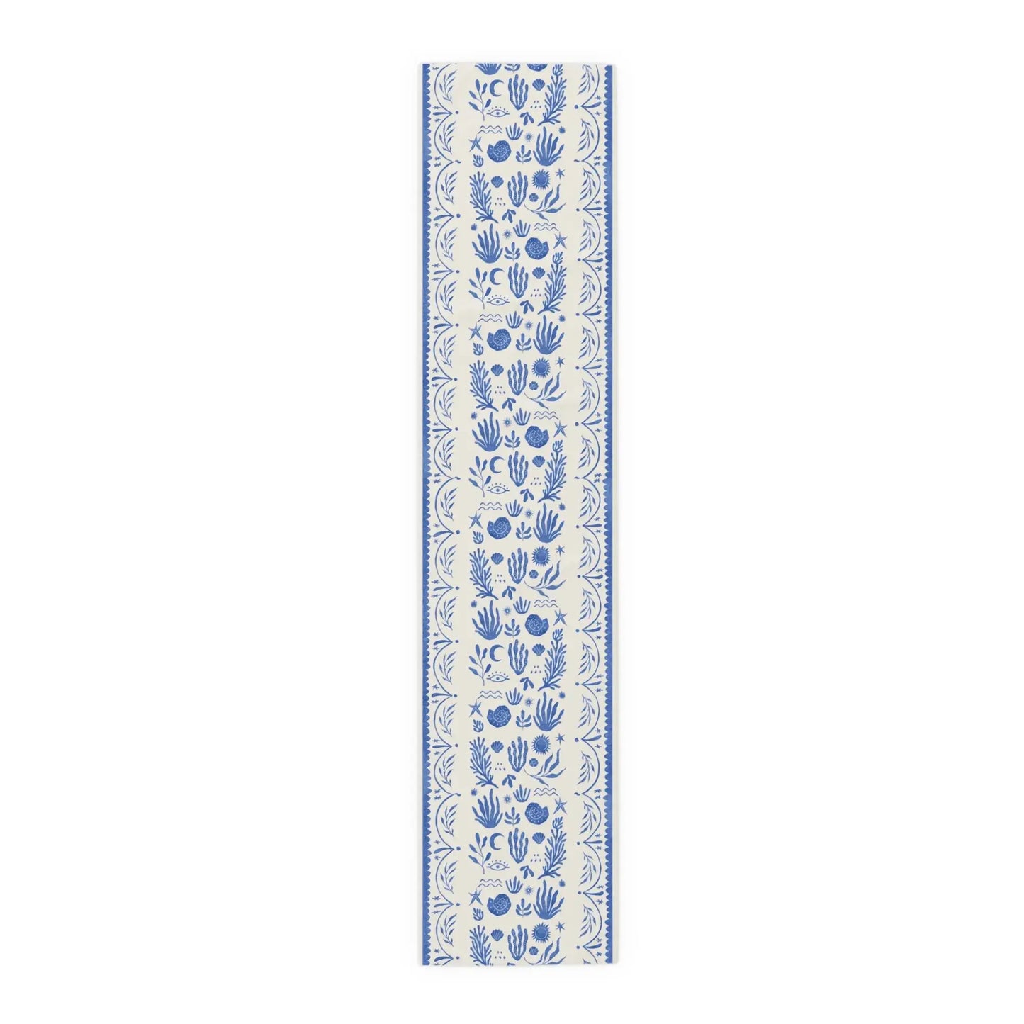 Blue Mediterranean TABLE RUNNER for Summer decor
