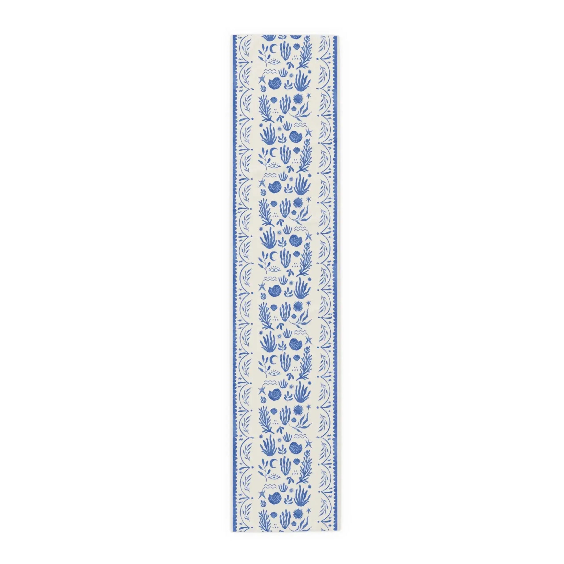 Blue Mediterranean TABLE RUNNER for Summer decor
