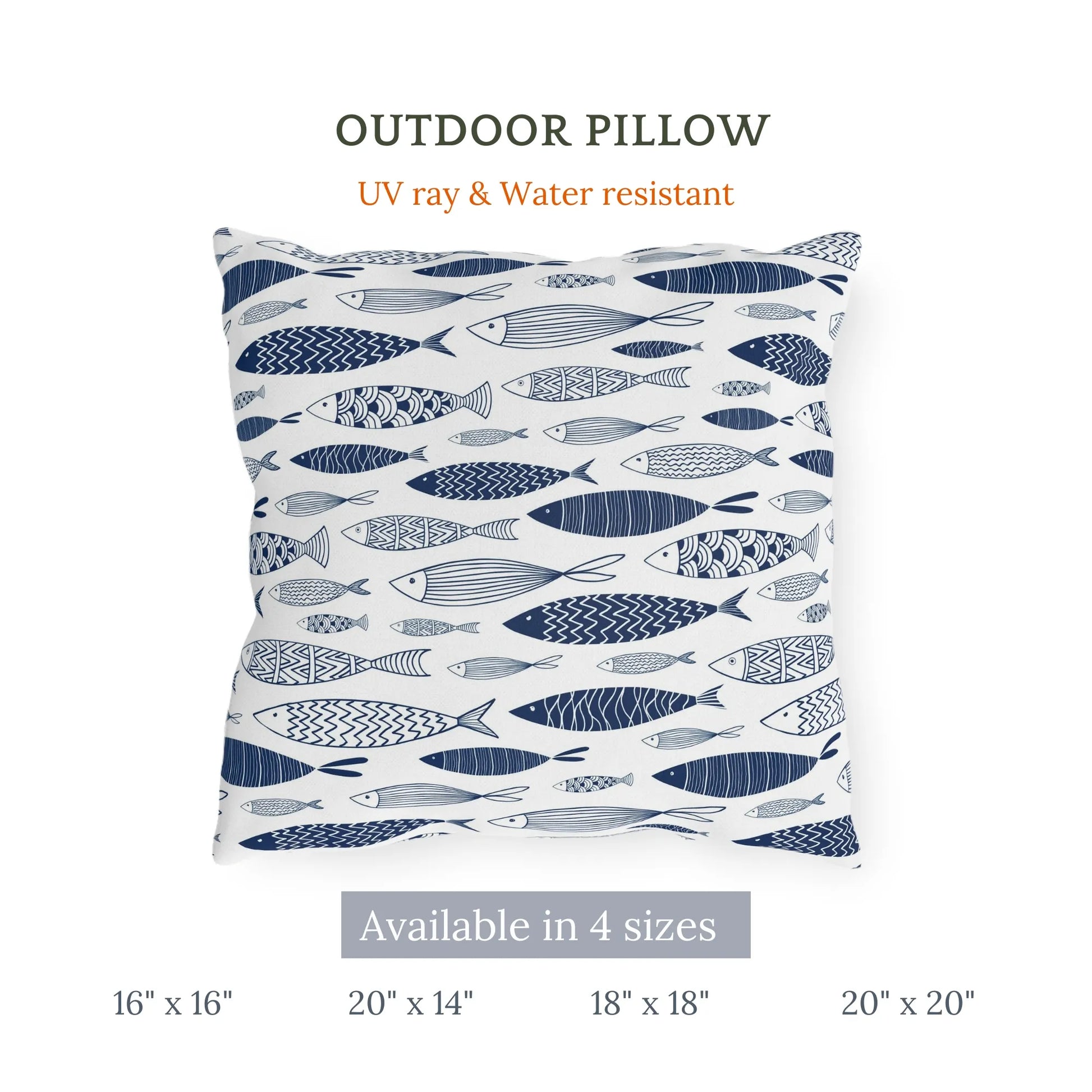 garden porch outdoor cushion from Blue Water Songs