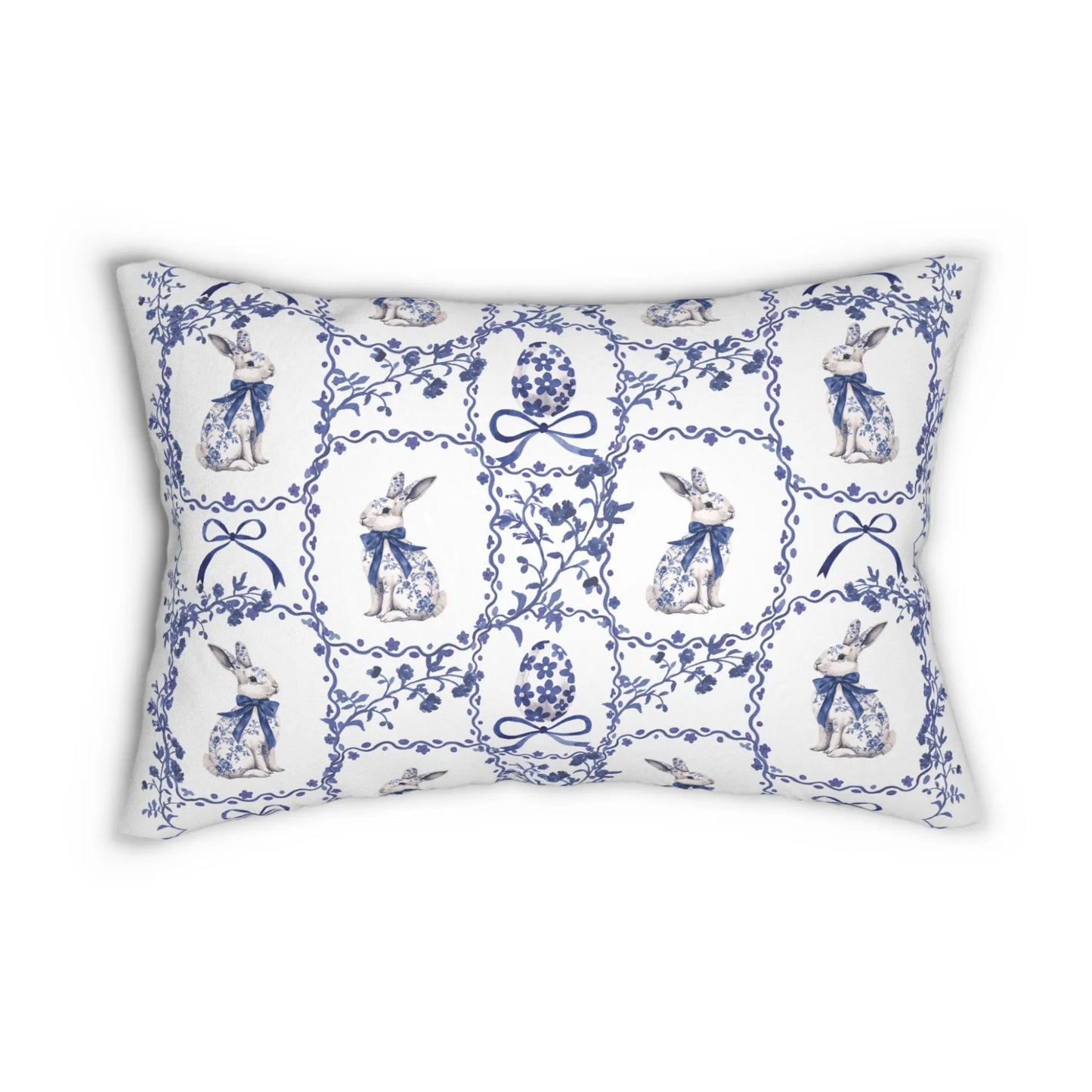 Watercolor Blue Chinoiserie Rabbit PILLOW & COVER | SPRING25PLW12
