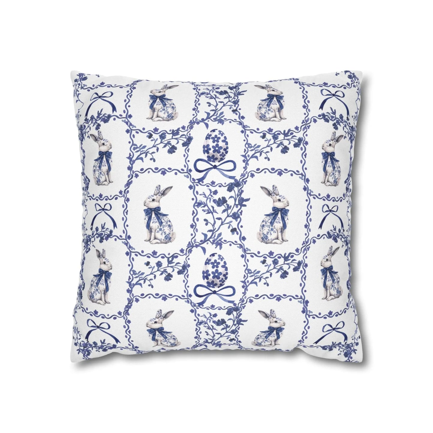 Watercolor Blue Chinoiserie Rabbit PILLOW & COVER | SPRING25PLW12