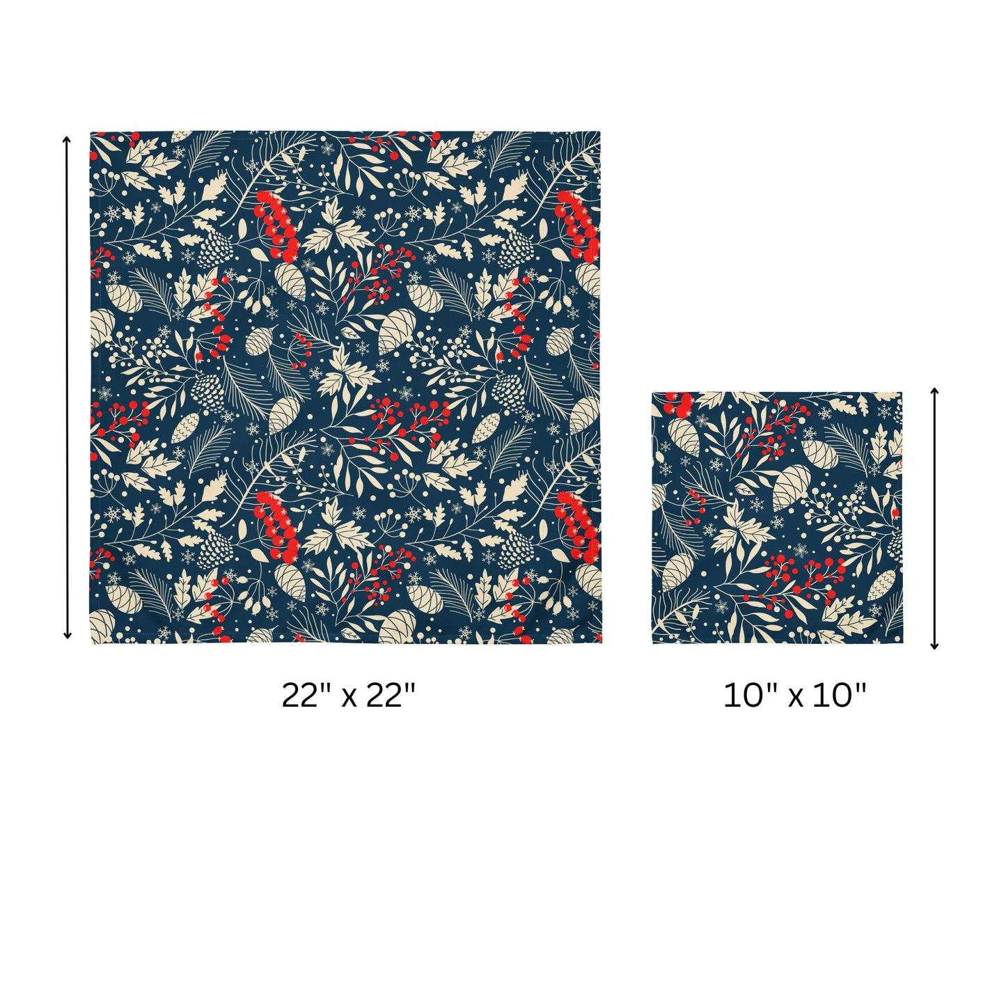 Blue Winter Botanical Cloth NAPKIN | WINTER23PL26