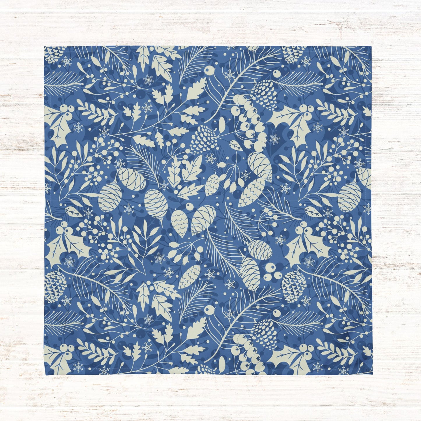 Blue Winter Botanical Cloth NAPKIN | WINTER23PL26