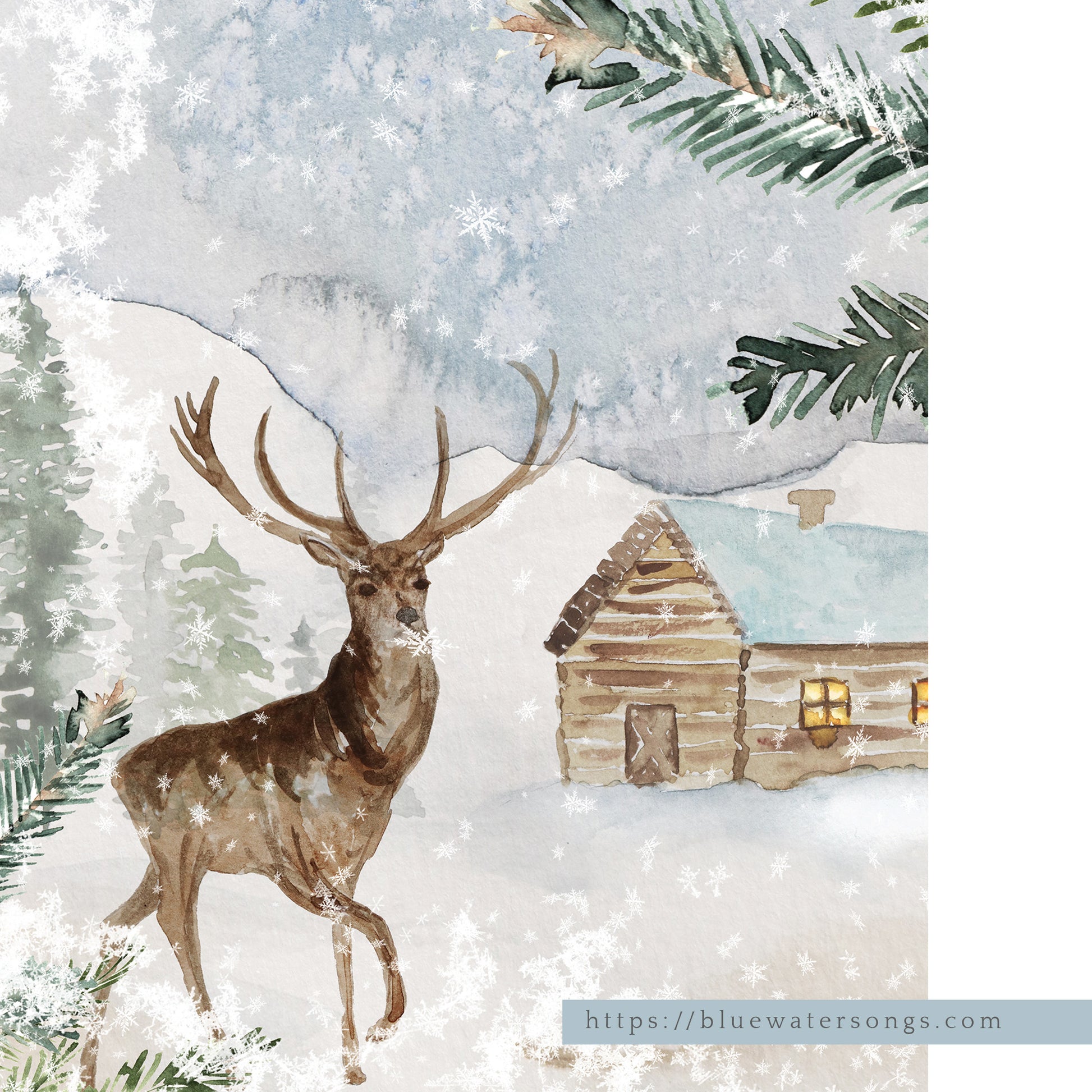 Winter Deer - DIGITAL DOWNLOAD | winter22_14